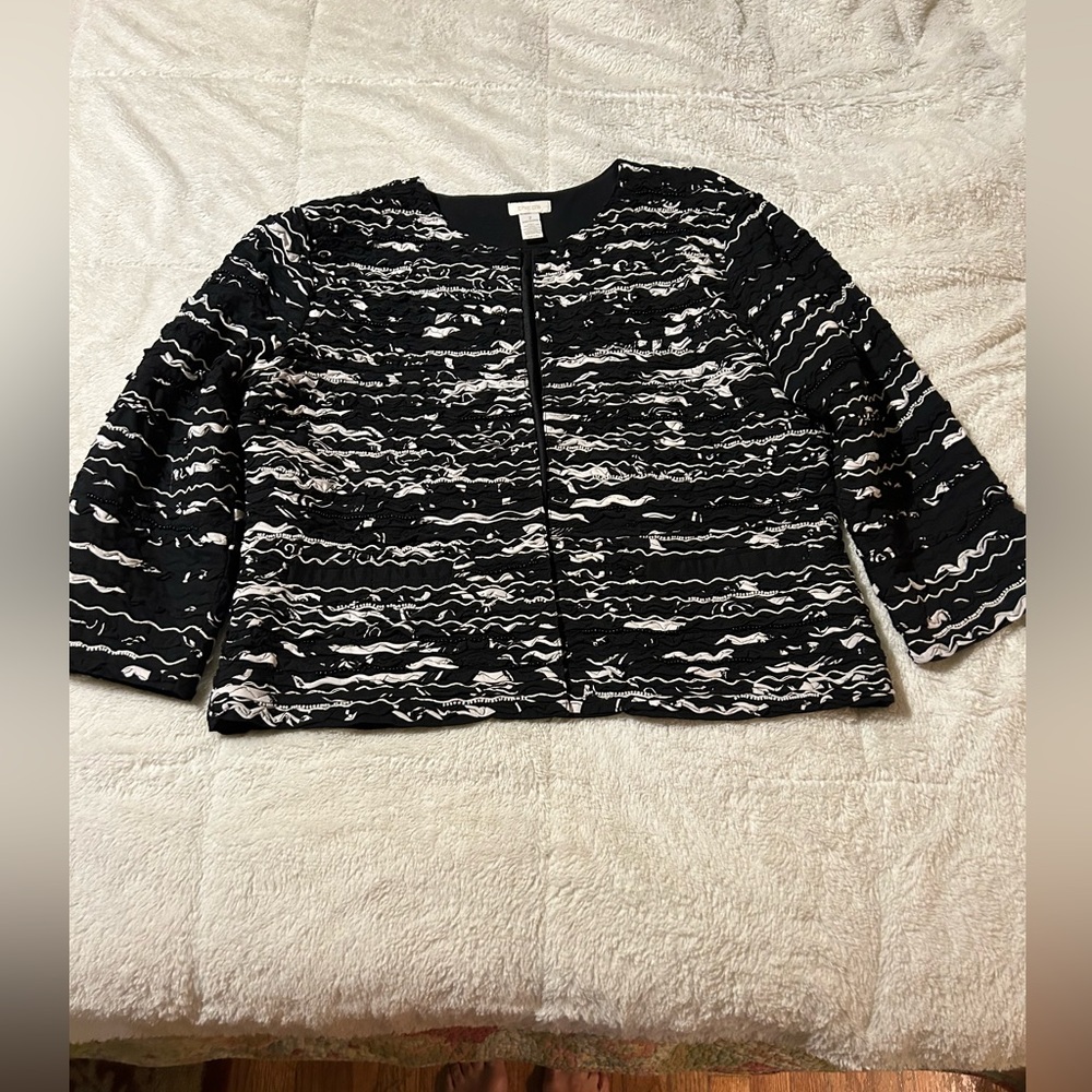 Chico’s jacket with beading